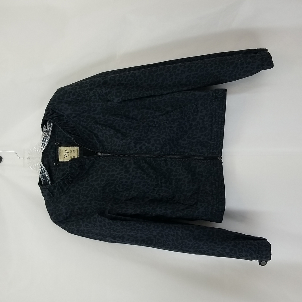 XDYE Gray Leopard Pocketed Jacket